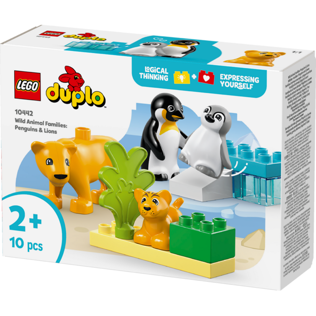 LEGO - DUPLO Town - Wild Animal Families: Penguins & Lions (10442)
