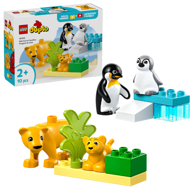 LEGO - DUPLO Town - Wild Animal Families: Penguins & Lions (10442)
