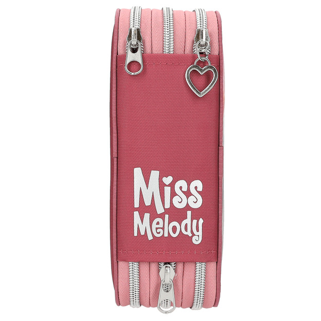 Miss Melody - Triple Pencil Case LED - Rust-colored