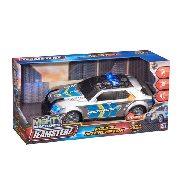 Teamsterz - Mighty Machines Value Medium Light and Sound Police Interceptor