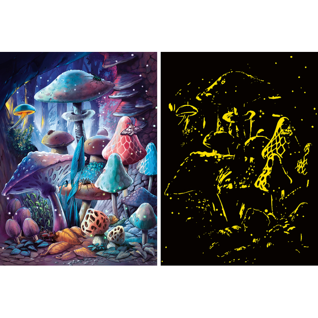 Ravensburger - Moonlight Mushrooms 500p glow (12001386)