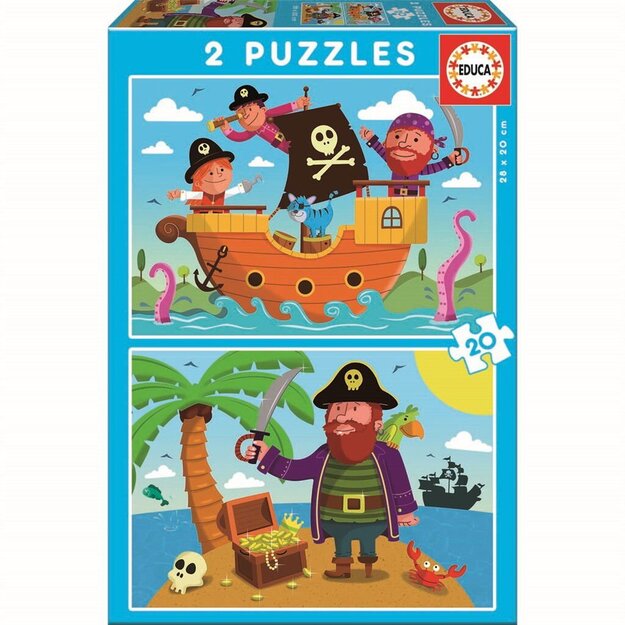 Educa - 2x20 pcs, Pirates (80-17149)