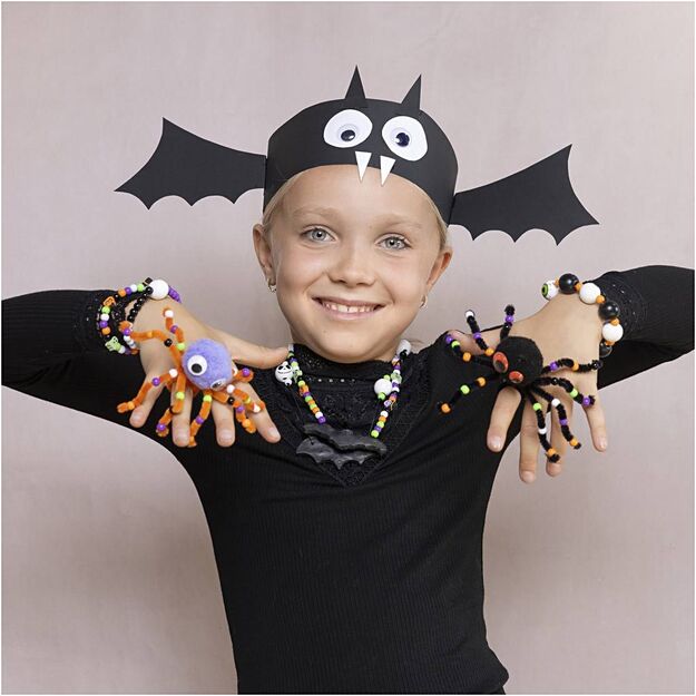 Craft Kit Spooky Accessories - Costumes and jewellery - halloween colours (977841)