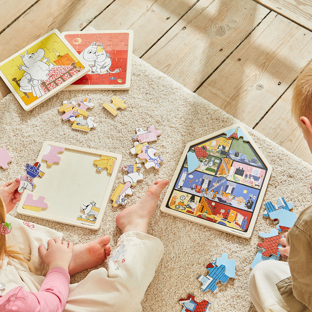 Moomin - Puzzle 19 Pcs Wooden Framed Puzzle House (800075)