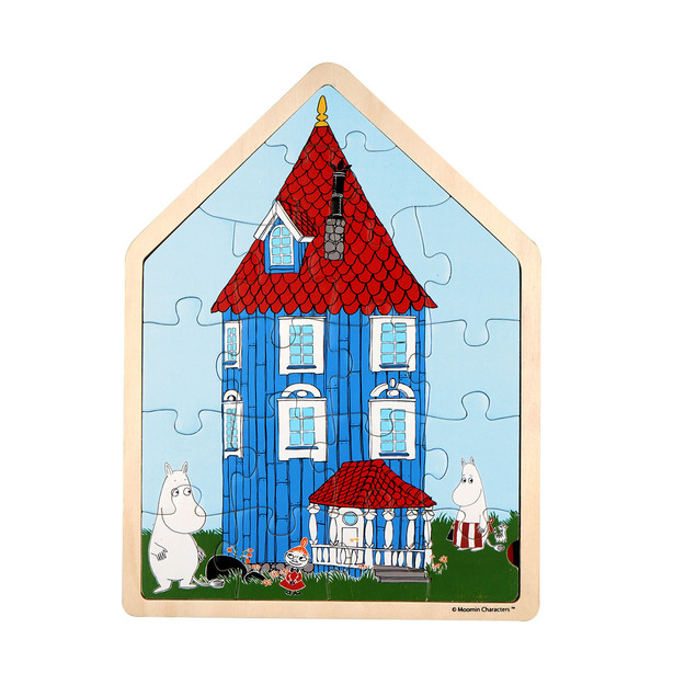 Moomin - Puzzle 19 Pcs Wooden Framed Puzzle House (800075)