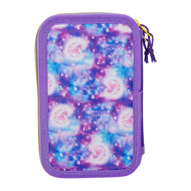 Stor - Unicorn Academy - Filled double pencil case - 19.5 x 12.5 x 5 cm