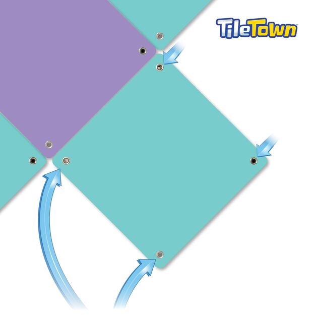 Tile Town - Bluey Magnetiske Mini Legesæt - Granny Janet  Tile Set