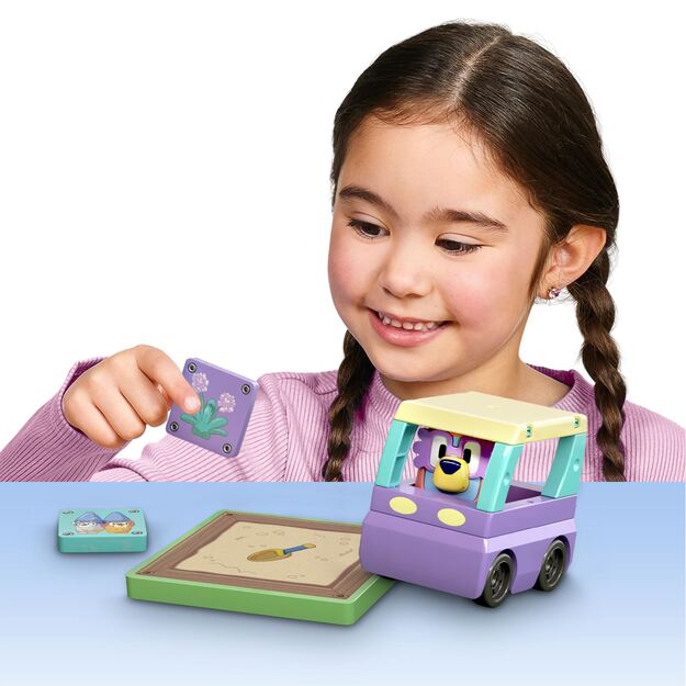 Tile Town - Bluey Magnetiske Mini Legesæt - Granny Janet  Tile Set