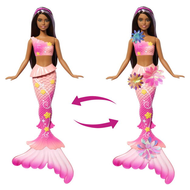 Barbie - Blooming Magic Black Mermaid Doll (JDM73)