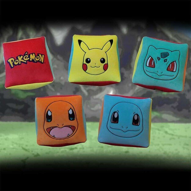 Pokémon Starter Cube Cushion 25cm