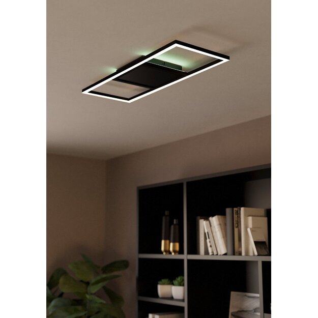 EGLO - Calagrano-Z ceiling lamp black L64 - RGB + TW - Zigbee, Bluetooth 4