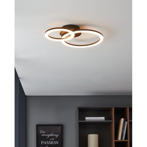 EGLO - Paranday-Z ceiling lamp w/circles black 44.5x30 - TW - Zigbee, Bluetooth 1