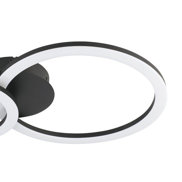 EGLO - Paranday-Z ceiling lamp w/circles black 44.5x30 - TW - Zigbee, Bluetooth 4