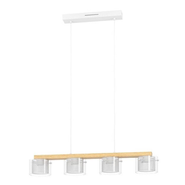 EGLO - Portico-Z long table pendant natural and clear L88 - RGB + TW - Zigbee, Bluetooth