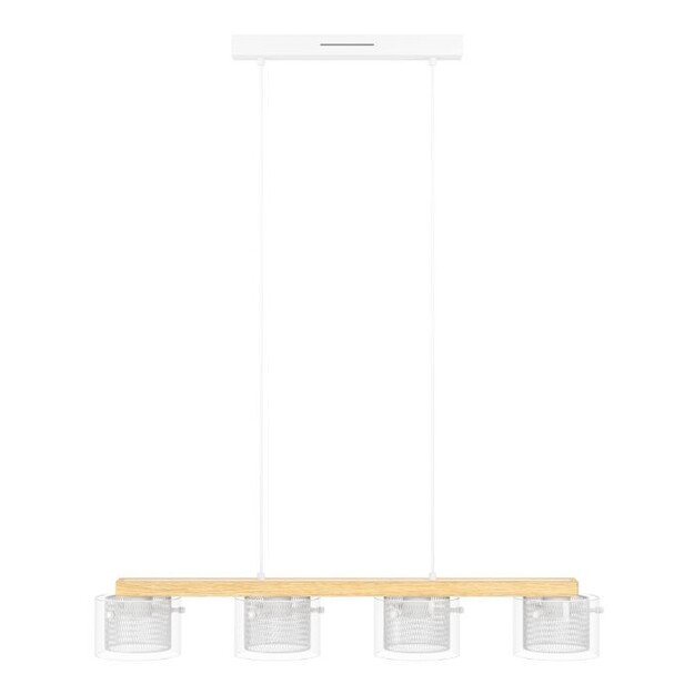 EGLO - Portico-Z long table pendant natural and clear L88 - RGB + TW - Zigbee, Bluetooth 4