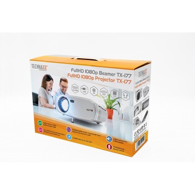 Technaxx - 1080P Projector - TX-177