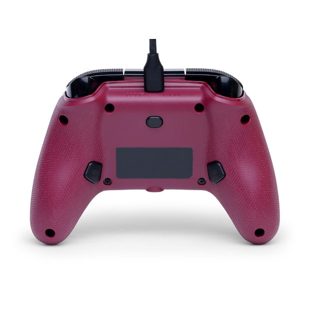 PowerA - Advantage Plus Wired Controller - Ruby - Red/Black 1