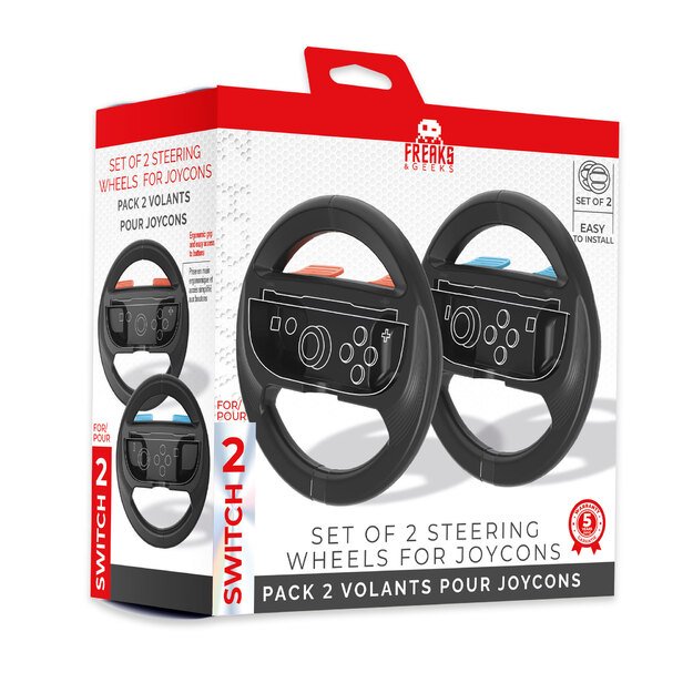Trade Invaders - Wheels for Switch 2 Joy-con x2 - Black 3