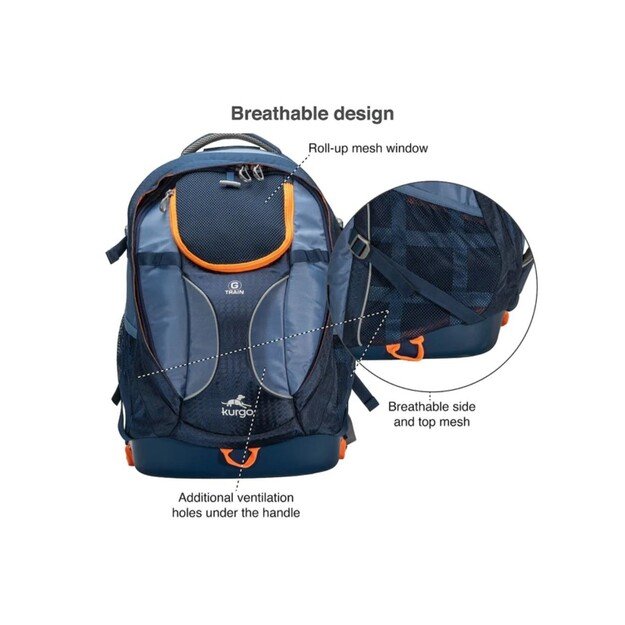 KURGO - Backpack G-Train K9, Color Navy - (729849174740)