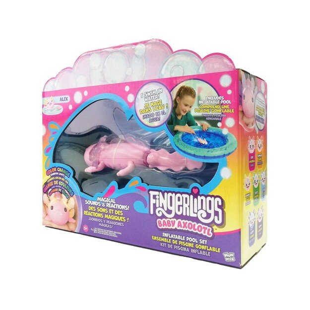 Fingerlings - Baby Axolotl w Inflatable Pool