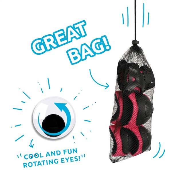 Crazy Safety - Pink Safety Gear Set for Kids for Bike, Skateboard, BMX, Rollerblades & Scooter - (220107-10)