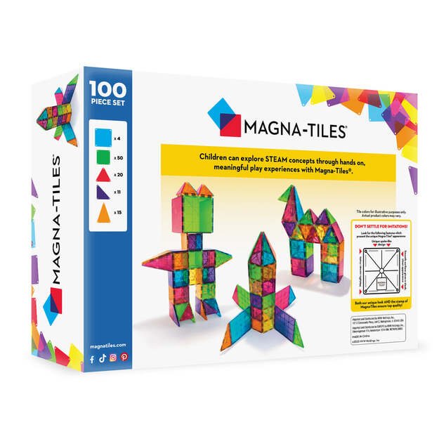 MAGNA-TILES - Classic 100 Piece Set (90209) 13