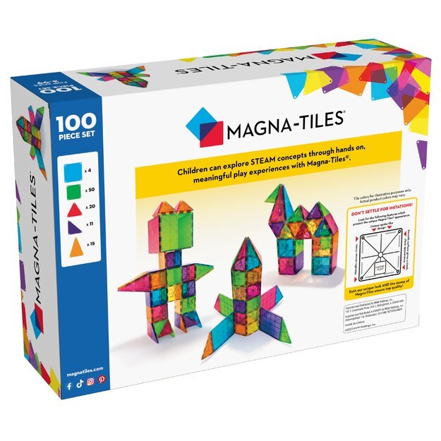 MAGNA-TILES - Classic 100 Piece Set (90209) 3