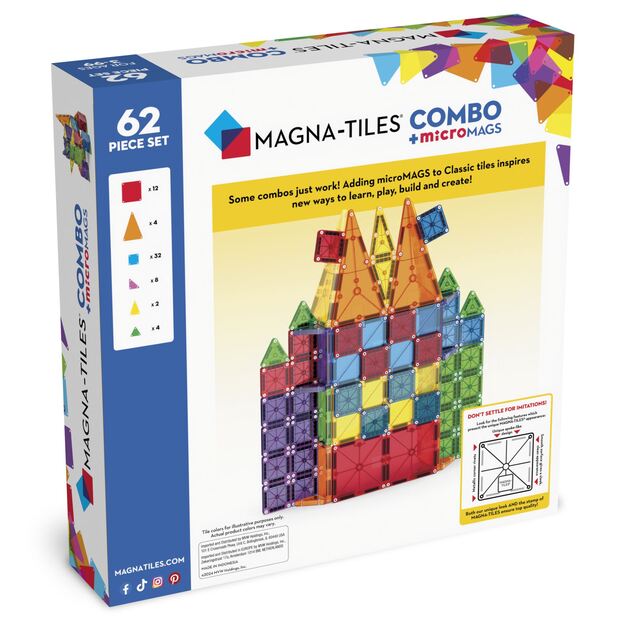 Magna-Tiles - microMAGS Combo 62 pcs (90294) 9