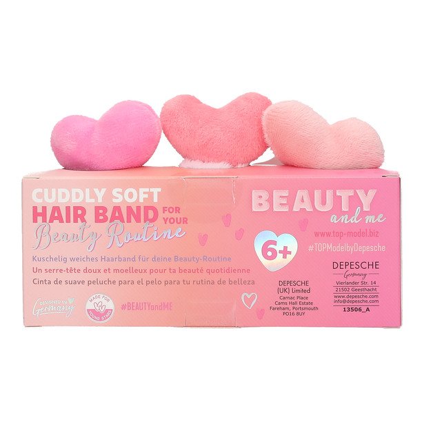 Topmodel - Head Band with Hearts BEAUTY and ME - Pink 4