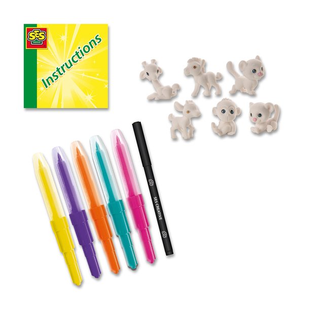 SES Creative - Blow Pens - Airbrush Safari Animals - (S14335) 2