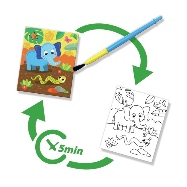 SES Creative - Colouring with Water - Safari Colouring Book - (S00131) 4