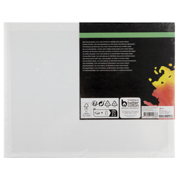 Nassau - Canvasboard 3pcs 24x30cm 100% cotton (AR1090/GE) 1
