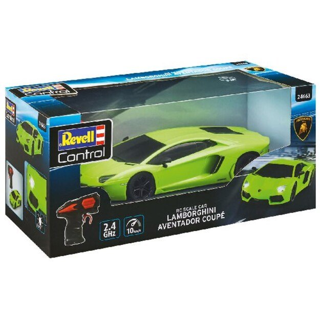Revell - Lamborghini Aventador Coupé 1:24, green (624663) 2