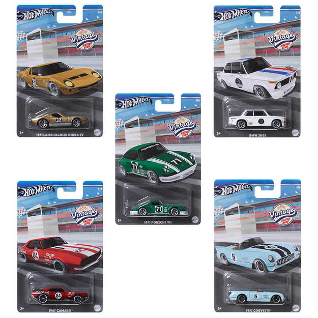 Hot Wheels - Silver Vintage Collection Asst. (HRT81)