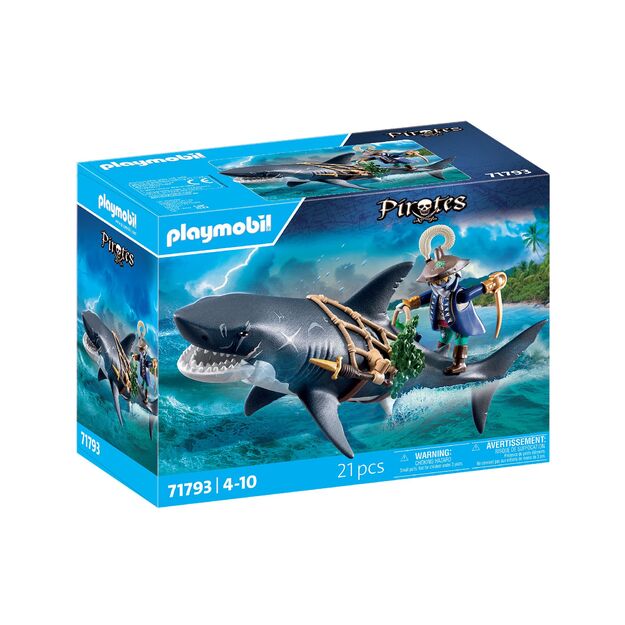 Playmobil - Giant Shark with Pirate (71793) 1