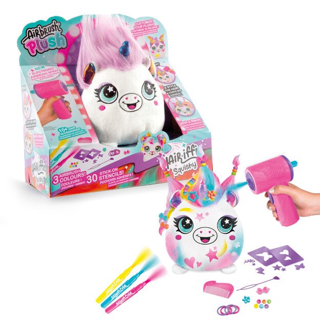 Airbrush Plush - Hair'iffic 17cm Squish Pal - Princess (1040111)