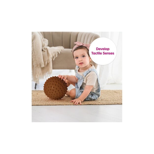 Edushape - Sensory Ball - 18 Cm - Brown - Without air (E705176Dbr) 2