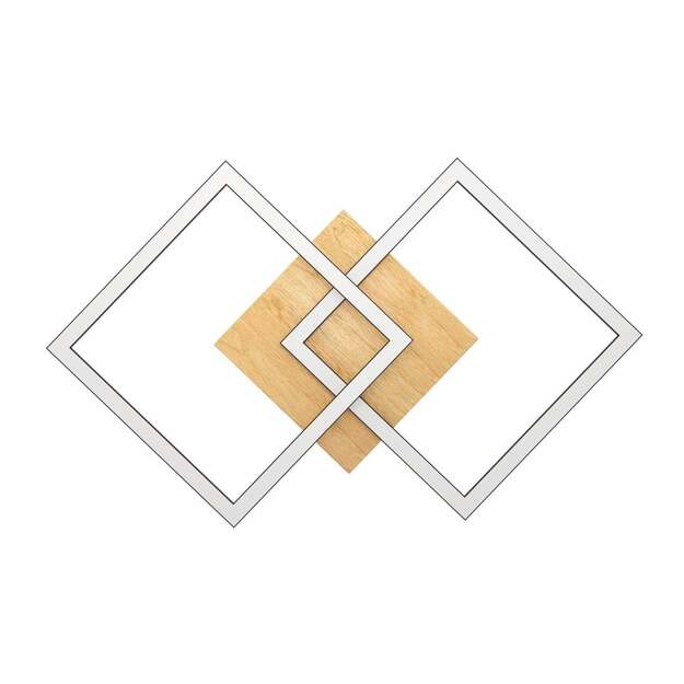 EGLO Lomaltas-Z Smart Ceiling Lamp – Black & Oak – 49.5x77 cm – Tunable White – Zigbee & Bluetooth 2
