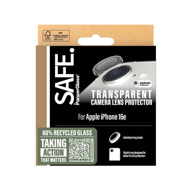 SAFE by PanzerGlass - Camera Lens Protection - iPhone 16e 1