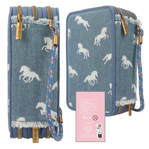 Miss Melody - Triple Pencil Case DENIM ( 0412871 ) 2