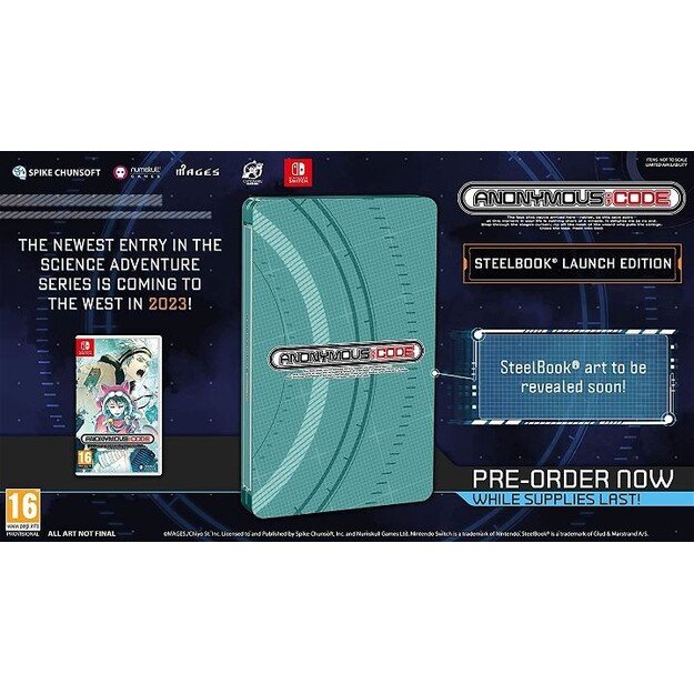 Anonymous;Code (Steelbook Edition)
      
        - Nintendo Switch