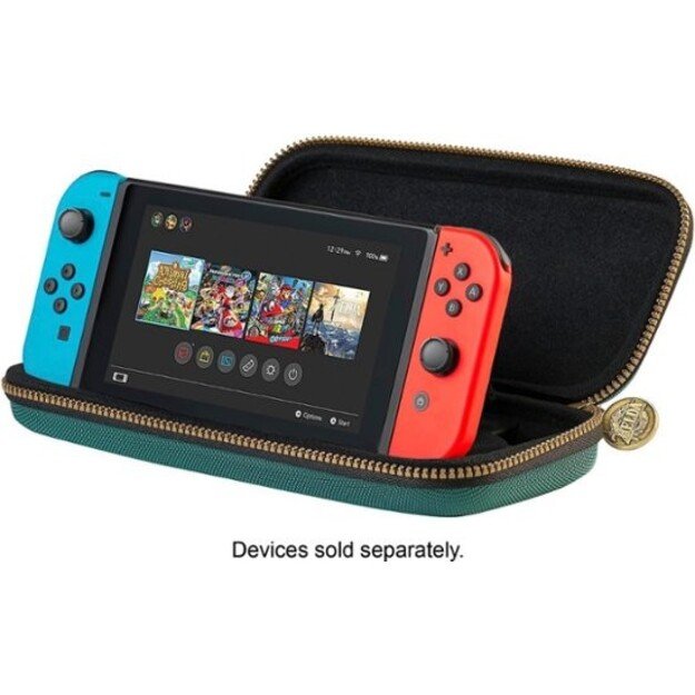 Nintendo Switch Game Traveler Deluxe Travel Case - Green Zelda Tears of the Kingdom