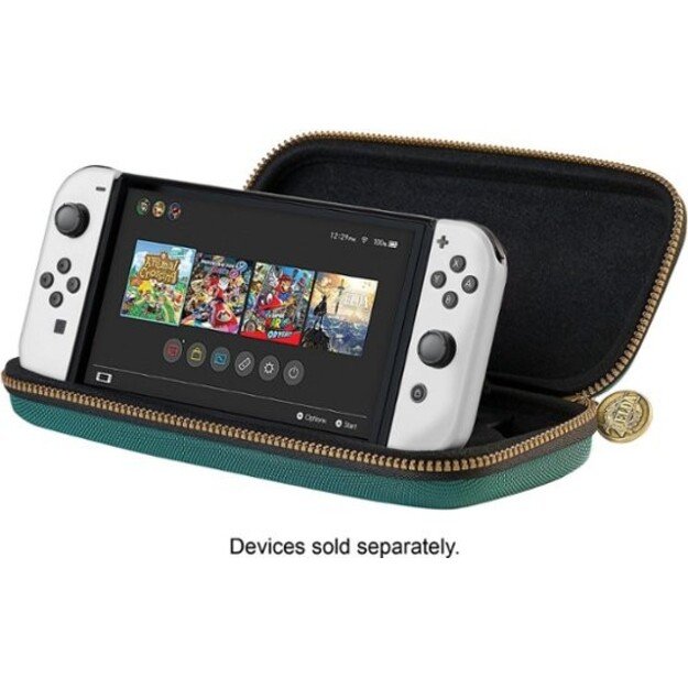 Nintendo Switch Game Traveler Deluxe Travel Case - Green Zelda Tears of the Kingdom