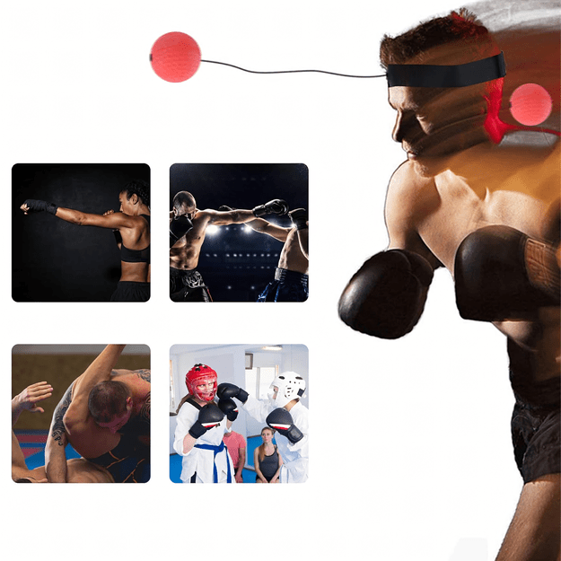 Reflex Boxing Ball Reflexówka bokso kamuolys galvos treniruotėms Pear 2