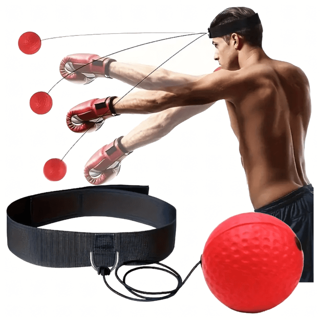 Reflex Boxing Ball Reflexówka bokso kamuolys galvos treniruotėms Pear