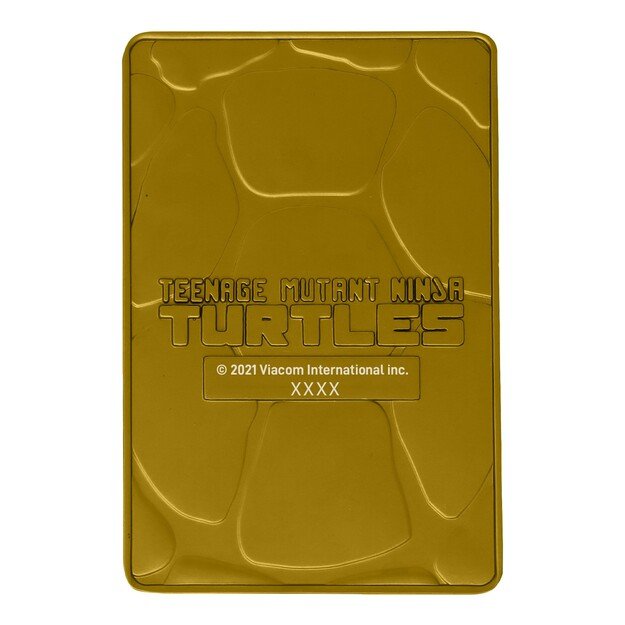 Teenage Mutant Ninja Turtles Limited Edition 24k Gold Plated Comic Book Cover Ingot
