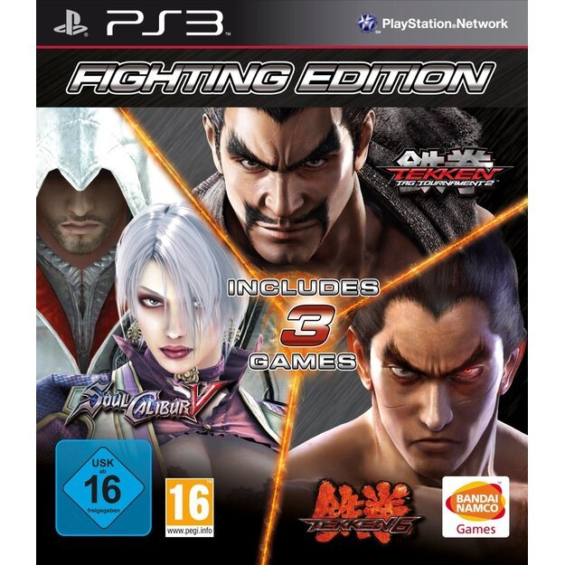Fighting Edition:  Tekken 6 + Tekken Tag Tournament 2 + Soul Calibur V (5)
      
        - PlayStation 3