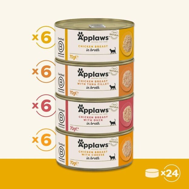 Applaws - Multipack Chicken Broth Selection - 24x70g