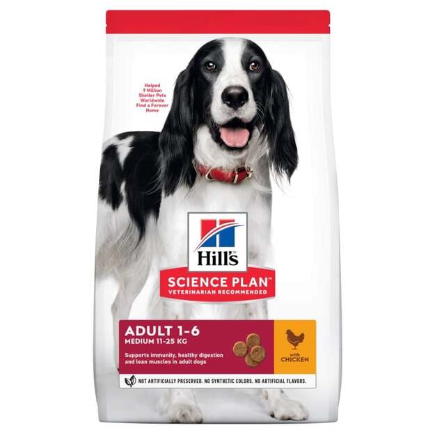 Hills - Dogfood SP Canine Adult Medium Chicken 12kg (H604275)
