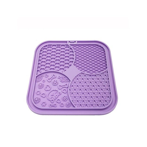 Nordic paws - Lickmat for Cat - Lily - Purple - 20x20cm
